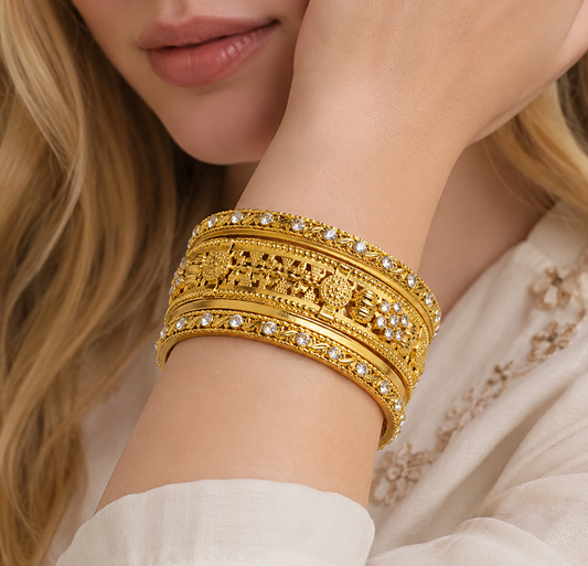 Indian Antique Golden Bangles