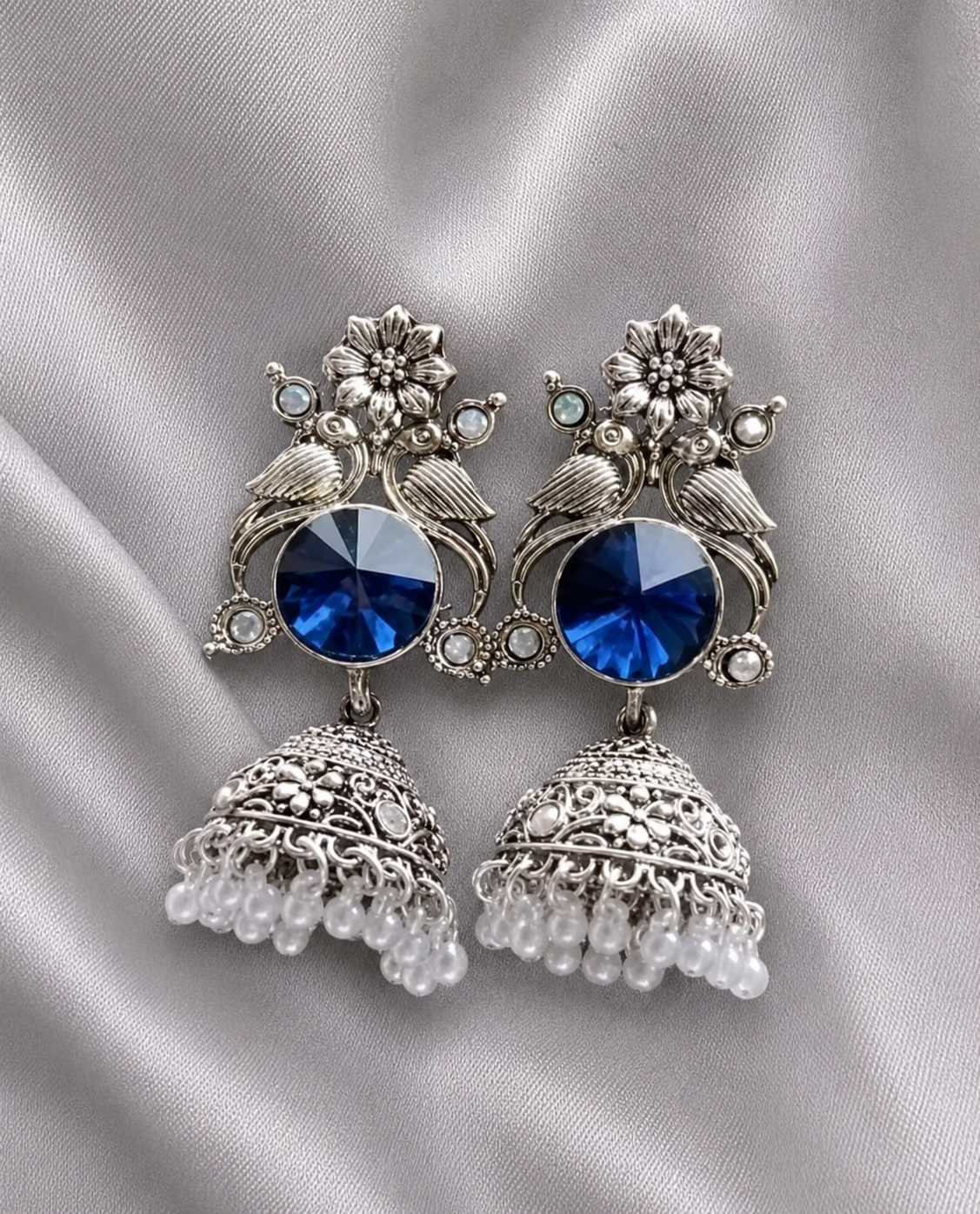 Royal Sapphire Jhumka