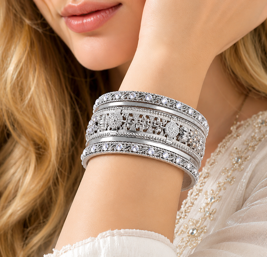 Elegant Indian Silver Bangles