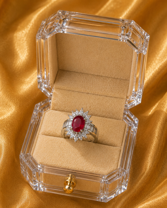 Crimson Crown Ring