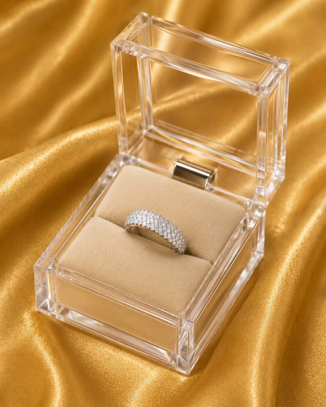 Silver Sparkle Eternity Ring