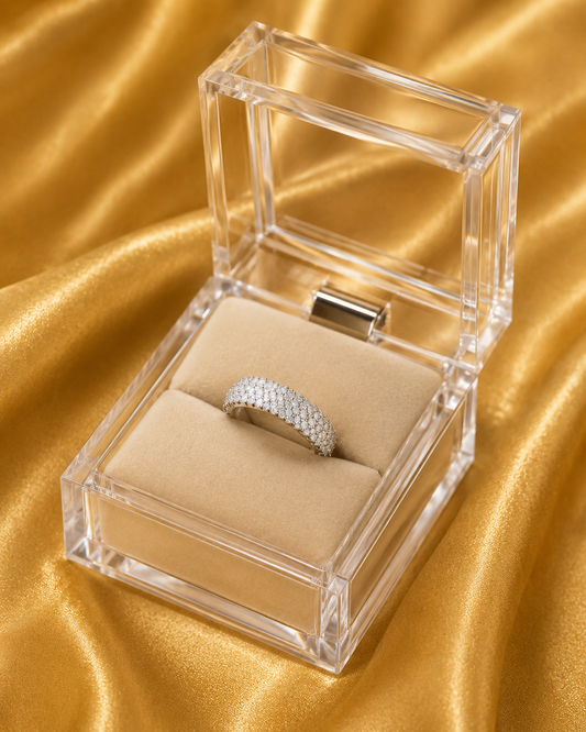 Silver Sparkle Eternity Ring