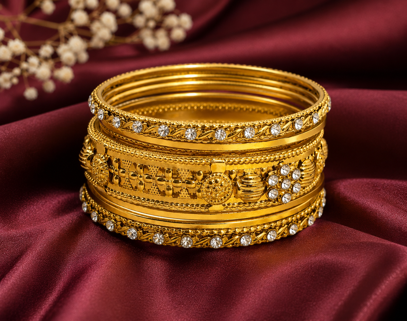 Indian Antique Golden Bangles