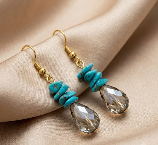 Turquoise Gemstone  Earings