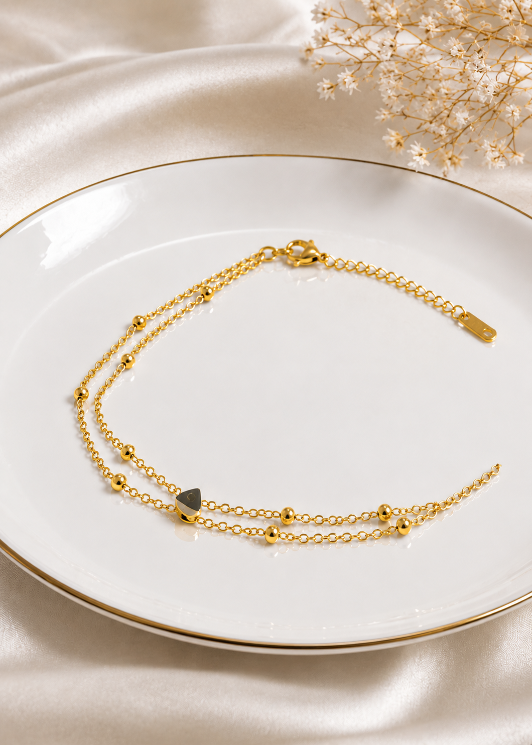 Delicate Chain Heart Bracelet
