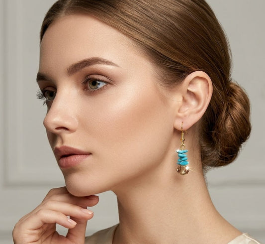 Turquoise Gemstone  Earings