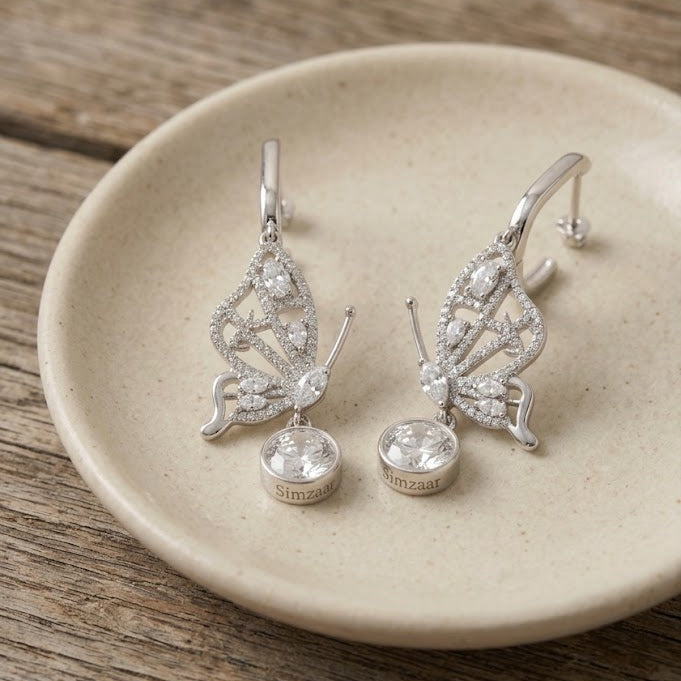 Celestial Butterfly Drop Earrings