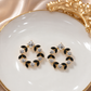 Midnight Crystal Wreath Stud Earrings