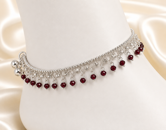 Ruby Charm Anklet