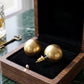 Matte Gold Ball Studs