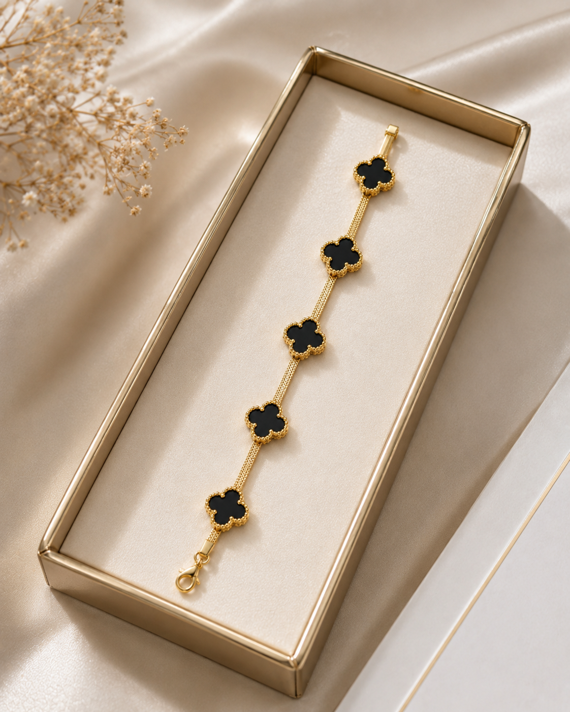 Black Clover Gold Bracelet