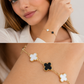 Dual Clover Charm Bracelet