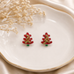 Festive Christmas Tree Stud Earrings