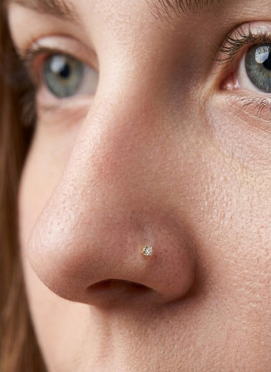 Minimalist Diamond Nose Pin