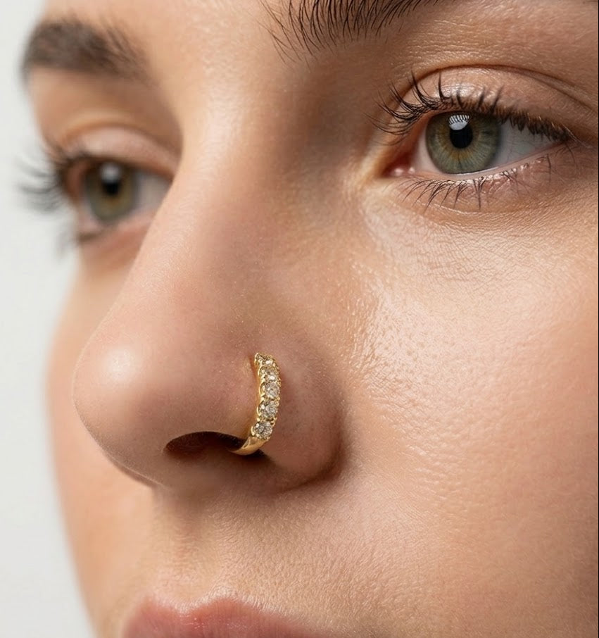 Gold Multi-Stone Band Ring