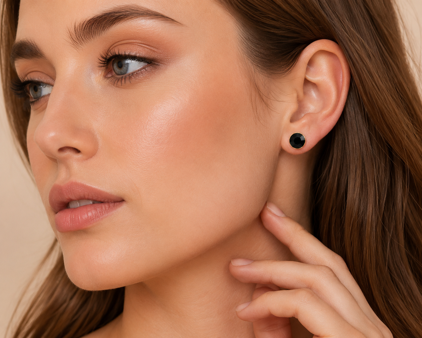 Midnight Spark Stud Earrings
