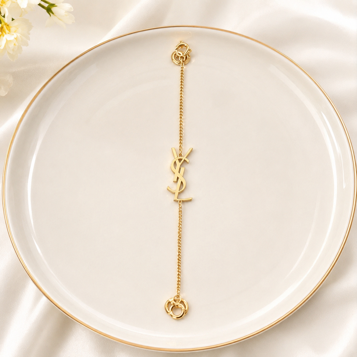 YSL Gold Chain Bracelet
