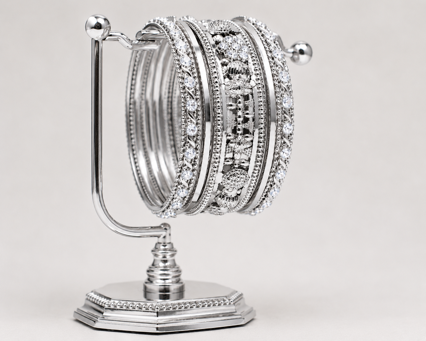 Elegant Indian Silver Bangles