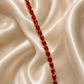 Ruby Crystal Tennis Bracelet