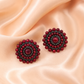 Ruby Bloom Stud Earrings