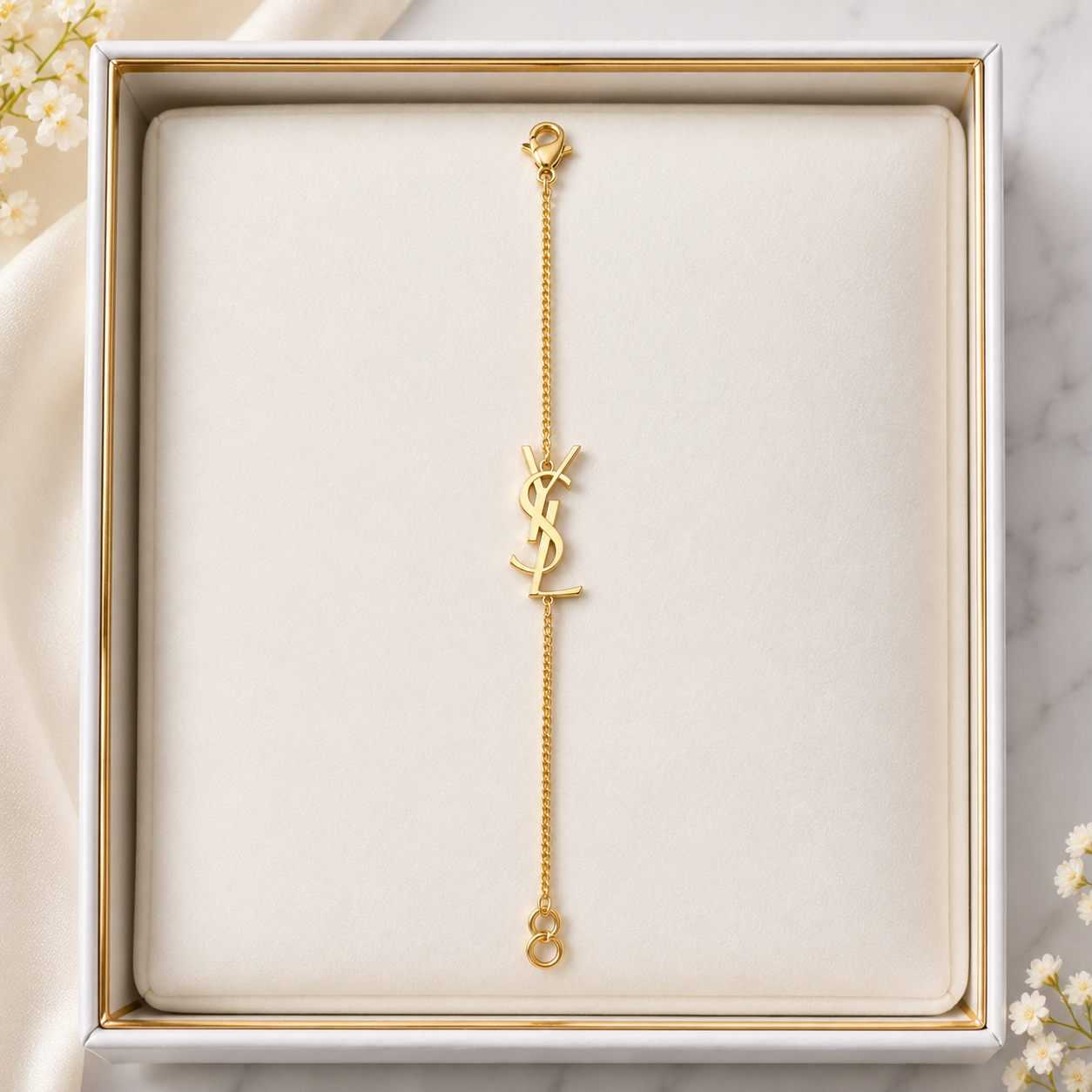 YSL Gold Chain Bracelet