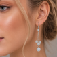 Pearl Bead Tassel Earrings