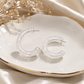 Crystal Frost Hoop Earrings