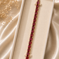 Ruby Crystal Tennis Bracelet