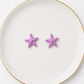 Pink Starfish Stud Earrings