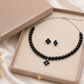 Black Clover Pearl Jewelry Set
