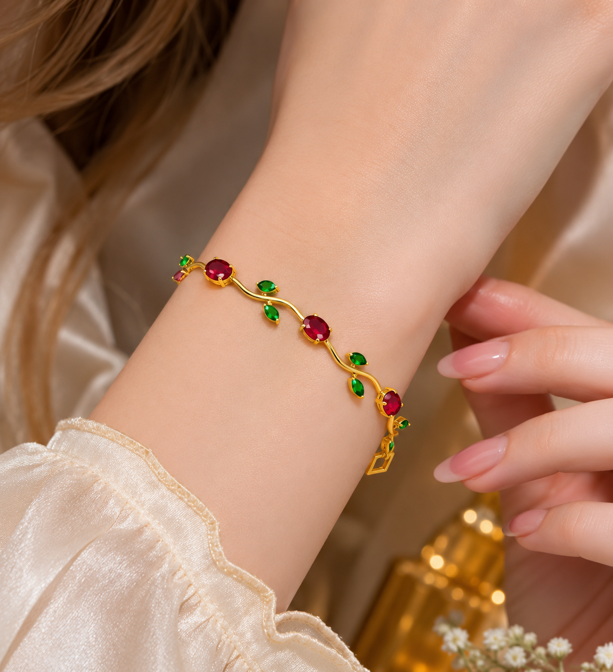 04 Ruby Tulip Bracelet