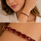 Ruby Crystal Tennis Bracelet