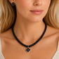 Black Clover Pearl Jewelry Set