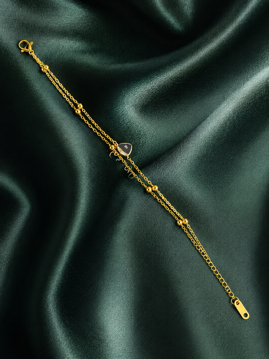 Delicate Chain Heart Bracelet