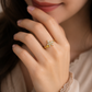 White Zirconia Butterfly Ring