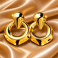 Elegant Gold Hoop Drops