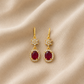 Red Cubic Zirconia Earrings