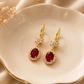 Red Cubic Zirconia Earrings