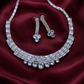 Silver Zirconia Choker Set