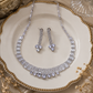 Silver Zirconia Choker Set