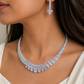 Silver Zirconia Choker Set