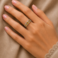 Orange Sapphire Stones Ring