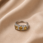 Orange Sapphire Stones Ring