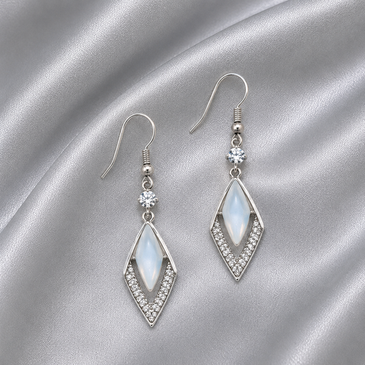 Crystal Diamond Drop Earrings