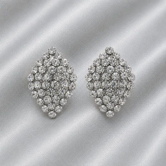 Crystal Cluster Stud Earrings