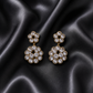 Crystal Flower Drop Earrings