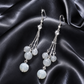 Pearl Bead Tassel Earrings