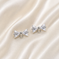 Crystal Bow Stud Earrings