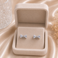 Crystal Bow Stud Earrings