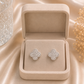Crystal Clover Stud Earrings